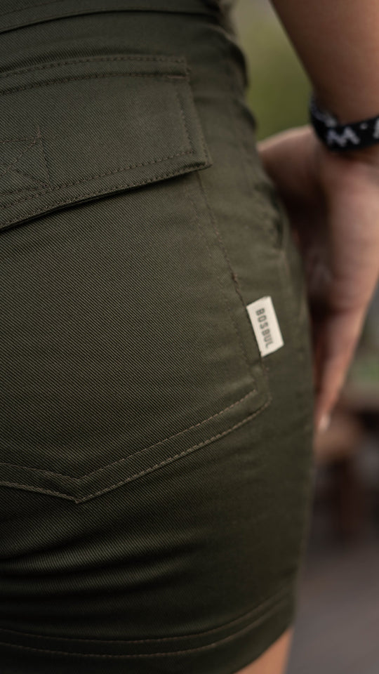 Bosbok Stretch Shorts - Olive