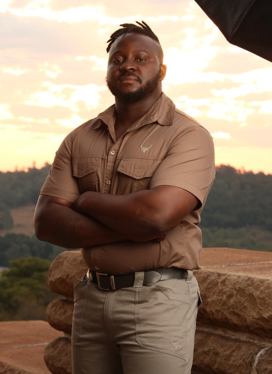 Double Stitched Vented Cotton Twirl  Bush Shirts (Army Brown)