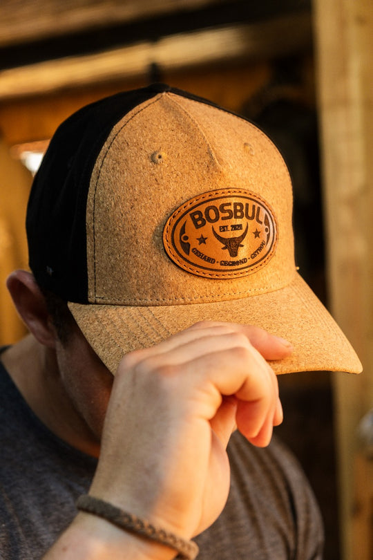 Bosbul Cork Black With Leather Patch