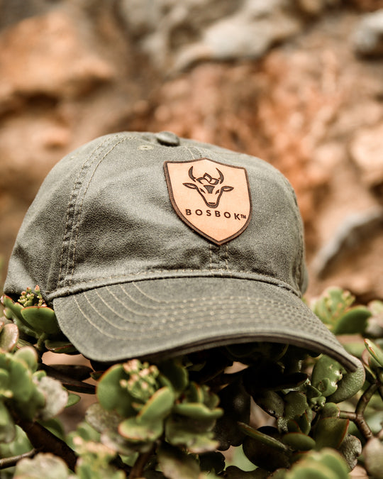 Olive Oilskin Bosbok Cap