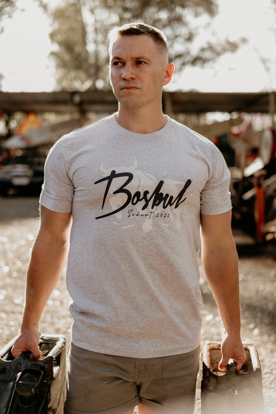 Bosbul Light Grey Melange T-Shirt