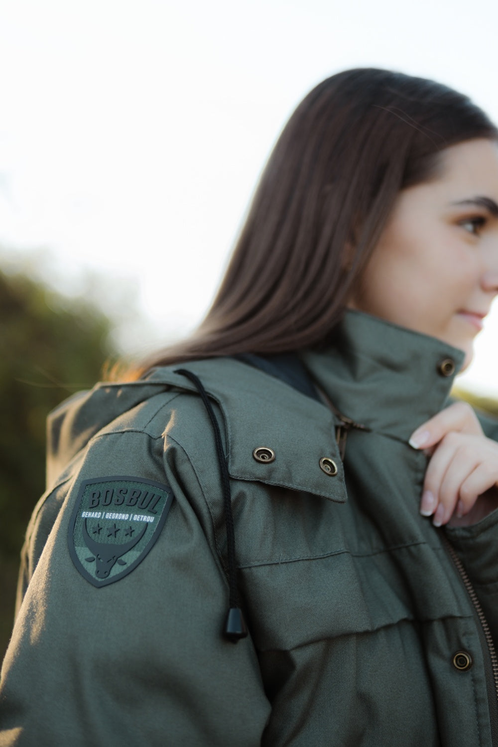 Bosbul Olive Parka with Hoodie