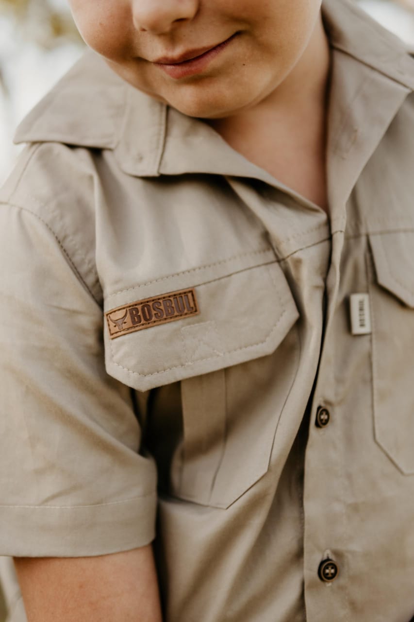 Kids Bush Khaki Shirt